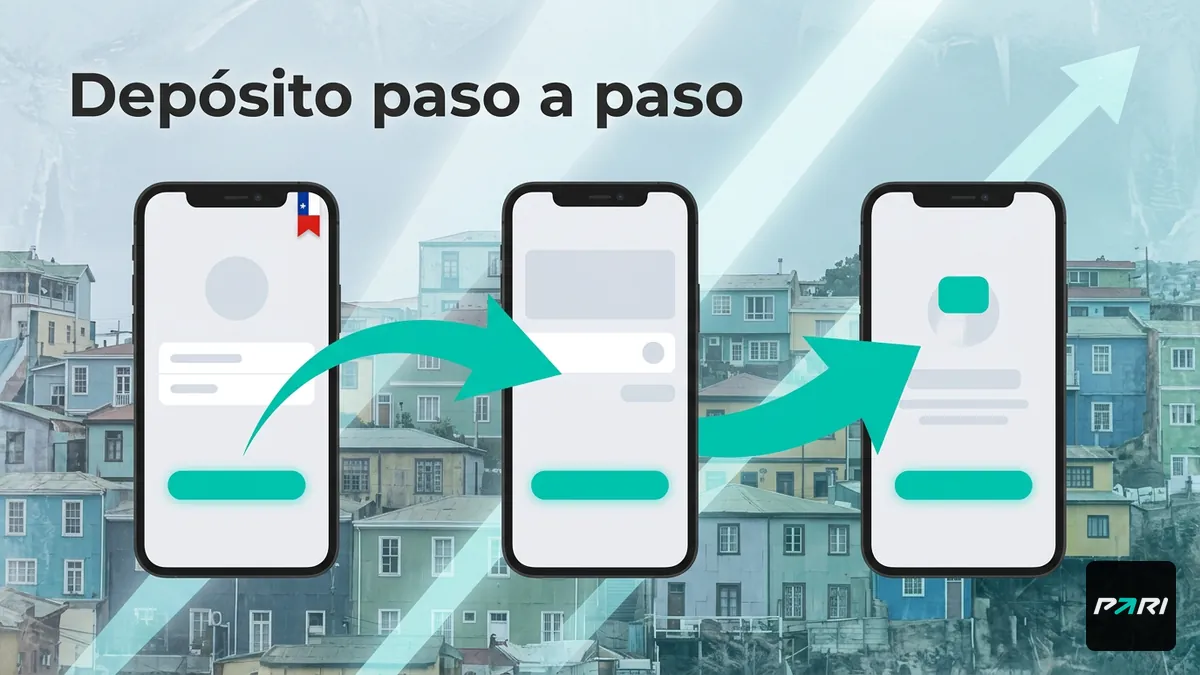 Pasos para depositar en Paribet en la pantalla del móvil